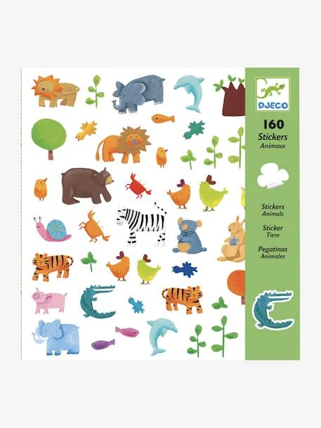 160 Stickers Animaux DJECO Multicolore - Djeco 4 160 Stickers Animaux DJECO Multicolore - Djeco – Image 2