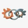 Anneaux De Dentition En Bois Et Silicone Multicolor - Vertbaudet -Enfants Jouets Magasin anneaux de dentition en bois et silicone
