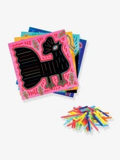 Art Kuna Et Fils Chenilles Tout Doux DJECO Vert - Djeco -Enfants Jouets Magasin art kuna et fils chenilles tout doux djeco 2