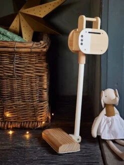 Aspirateur Balai En Bois FSC® Blanc - Vertbaudet -Enfants Jouets Magasin aspirateur balai en bois fsc 2