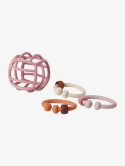 Balle Et Anneaux De Dentition En Silicone Multicolor - Vertbaudet -Enfants Jouets Magasin balle et anneaux de dentition en silicone 2