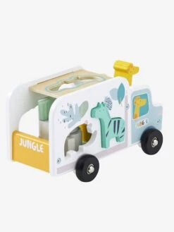 Camion D'encastrement Jungle En Bois FSC® Multicolore - Vertbaudet -Enfants Jouets Magasin camion dencastrement jungle en bois fsc 3