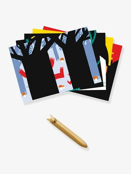 Cartes à Gratter Animaux à Découvrir DJECO Vert - Djeco 5 Cartes à Gratter Animaux à Découvrir DJECO Vert - Djeco – Image 3