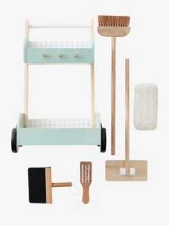 Chariot De Ménage En Bois FSC® Vert - Vertbaudet -Enfants Jouets Magasin chariot de menage en bois fsc 4