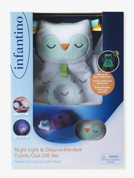 Coffret Veilleuse Et Chouette Luminescente - INFANTINO Blanc - Infantino 4 Coffret Veilleuse Et Chouette Luminescente - INFANTINO Blanc - Infantino – Image 2