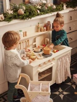 Cuisinette équipée Avec Rideau - En Bois FSC® Multicolore - Vertbaudet -Enfants Jouets Magasin cuisinette equipee avec rideau en bois fsc 3