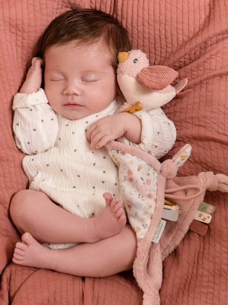 Doudou Carré Oiseau - Flowers & Butterflies - LITTLE DUTCH Rose Pâle - Little Dutch 5 Doudou Carré Oiseau - Flowers & Butterflies - LITTLE DUTCH Rose Pâle - Little Dutch – Image 3