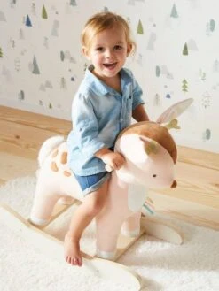 Faon à Bascule En Bois FSC® Multicolore - Vertbaudet