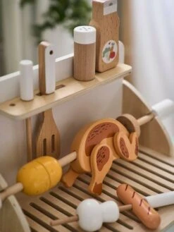 Grill Barbecue à Poser En Bois FSC® Beige - Vertbaudet -Enfants Jouets Magasin grill barbecue a poser en bois fsc 3