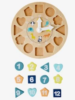 Horloge D'apprentissage En Bois FSC® Multicolore - Vertbaudet -Enfants Jouets Magasin horloge dapprentissage en bois fsc 1