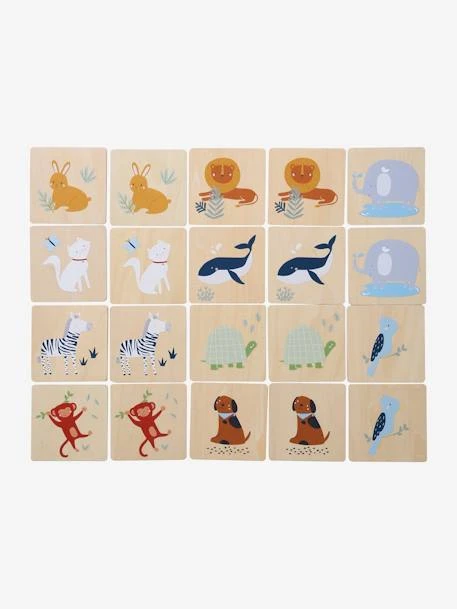 Jeu De Mémo Géant En Bois FSC® Multicolor - Vertbaudet 3 Jeu De Mémo Géant En Bois FSC® Multicolor - Vertbaudet