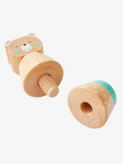 Jeu Des Animaux à Visser En Bois FSC® Multicolore - Tanzanie - Vertbaudet -Enfants Jouets Magasin jeu des animaux a visser en bois fsc 3