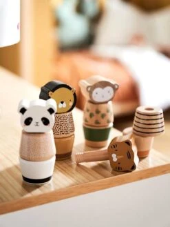 Jeu Des Animaux à Visser En Bois FSC® Multicolore - Tanzanie - Vertbaudet -Enfants Jouets Magasin jeu des animaux a visser en bois fsc 5