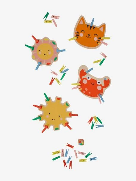 Jeu Des Pinces à Linge En Bois FSC® Multicolore - Vertbaudet 3 Jeu Des Pinces à Linge En Bois FSC® Multicolore - Vertbaudet