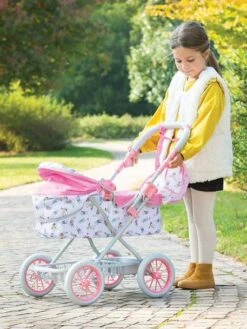 Landeau COROLLE Pour Poupon 36/42/52 Cm Rose Fleuri - Corolle -Enfants Jouets Magasin landeau corolle pour poupon 364252 cm 5
