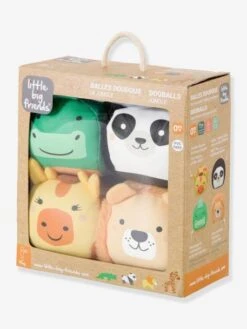 Les Dooballs - Set De 4 Balles Doudous - BABYTOLOVE Multicolore - 353 -Enfants Jouets Magasin les dooballs set de 4 balles doudous babytolove 2