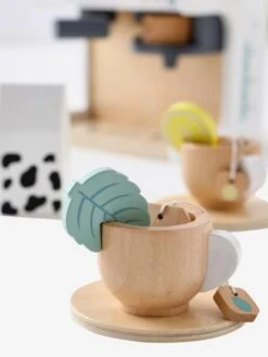 Machine à Café Et à Thé En Bois FSC® Multicolore - Vertbaudet -Enfants Jouets Magasin machine a cafe et a the en bois fsc 3