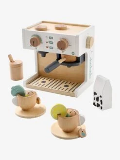 Machine à Café Et à Thé En Bois FSC® Multicolore - Vertbaudet -Enfants Jouets Magasin machine a cafe et a the en bois fsc 4