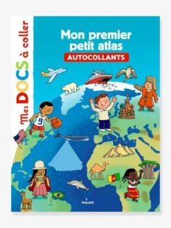 Mes Docs à Coller - Mon Premier Petit Atlas - ÉDITIONS MILAN Blanc - Hachette