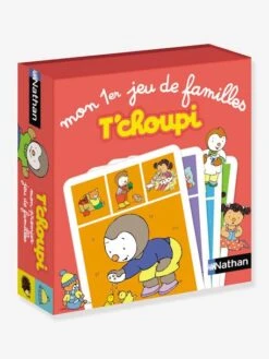 Mon Premier Jeu De Familles T'choupi NATHAN Rouge - Nathan -Enfants Jouets Magasin mon premier jeu de familles tchoupi nathan 2