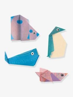 Origami Facile - Les Animaux Polaires DJECO Bleu - Djeco -Enfants Jouets Magasin origami facile les animaux polaires djeco 2