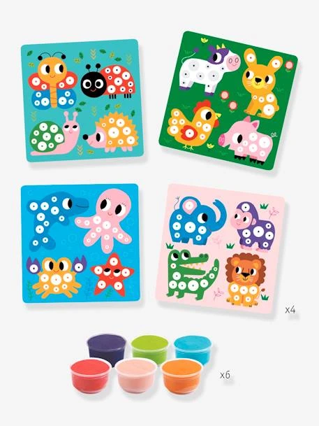 Pâte à Modeler Ronds De Pâte DJECO Vert - Djeco 4 Pâte à Modeler Ronds De Pâte DJECO Vert - Djeco – Image 2