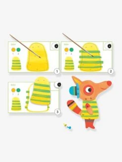 Peinture - La Famille Renard DJECO Bleu - Djeco -Enfants Jouets Magasin peinture la famille renard djeco 4