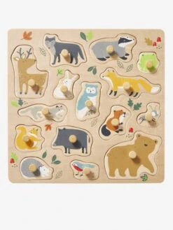 Puzzle Bouton Forêt En Bois FSC® Multicolore - Vertbaudet -Enfants Jouets Magasin puzzle bouton foret en bois fsc 2