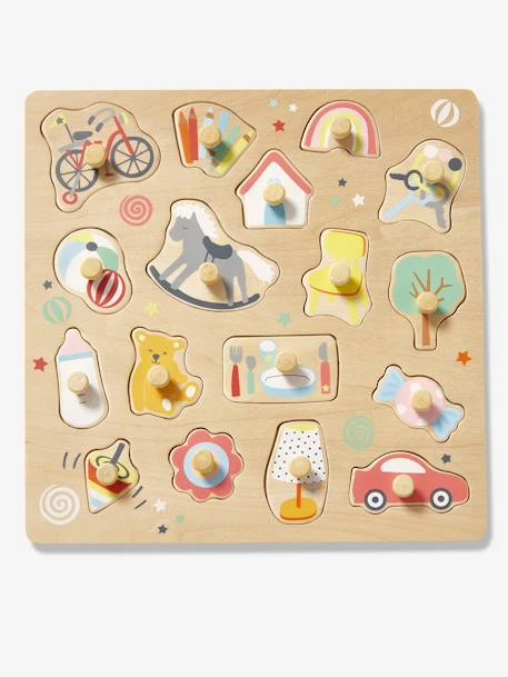 Puzzle Bouton Happy En Bois FSC® Multicolore - Vertbaudet 5 Puzzle Bouton Happy En Bois FSC® Multicolore - Vertbaudet – Image 3