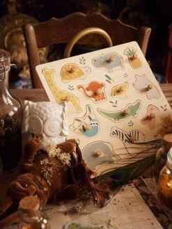 Puzzle Boutons Jungle En Bois FSC® Multicolore - Vertbaudet -Enfants Jouets Magasin puzzle boutons jungle en bois fsc 2