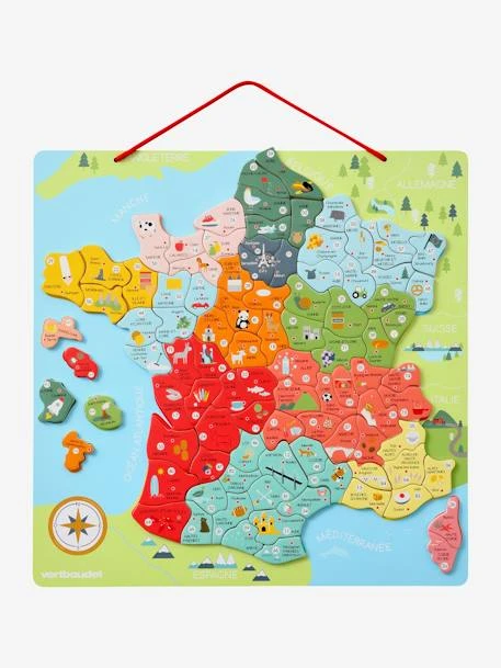 Puzzle De La France Magnétique En Bois FSC® Multicolore - Vertbaudet 4 Puzzle De La France Magnétique En Bois FSC® Multicolore - Vertbaudet – Image 2