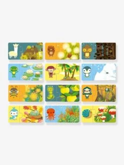 Puzzle Duo Cache-Cache - DJECO Multicolore - Djeco -Enfants Jouets Magasin puzzle duo cache cache djeco 2