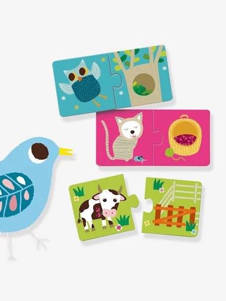 Puzzle Duo Habitat - DJECO Multicolore - Djeco 6 Puzzle Duo Habitat - DJECO Multicolore - Djeco – Image 4
