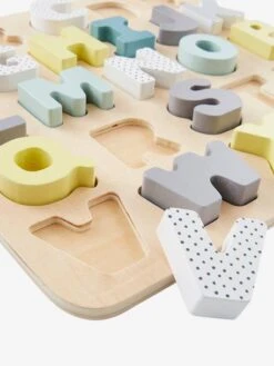 Puzzle Lettres à Encastrer En Bois FSC® Multicolore - Vertbaudet -Enfants Jouets Magasin puzzle lettres a encastrer en bois fsc 4