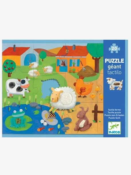 Puzzle Tactiloferme 20 Pièces DJECO Multicolore - Djeco 3 Puzzle Tactiloferme 20 Pièces DJECO Multicolore - Djeco
