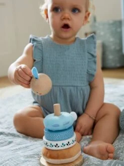 Pyramide à Empiler Tissu Et Bois FSC® Bleu - Vertbaudet 12 Pyramide à Empiler Tissu Et Bois FSC® Bleu - Vertbaudet -Enfants Jouets Magasin pyramide a empiler tissu et bois fsc 4