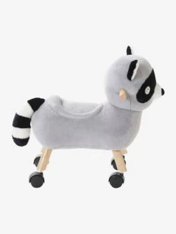 Raton Laveur Masqué à Roulettes En Peluche Et Bois FSC® Multicolore - Vertbaudet -Enfants Jouets Magasin raton laveur masque a roulettes en peluche et bois fsc 4