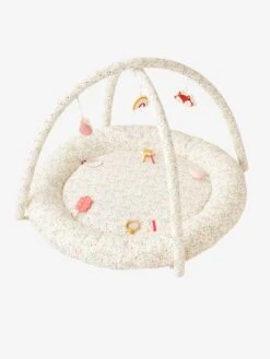 Tapis D'éveil Avec Arches Florettes Ecru / Multico - Vertbaudet -Enfants Jouets Magasin tapis deveil avec arches florettes 1