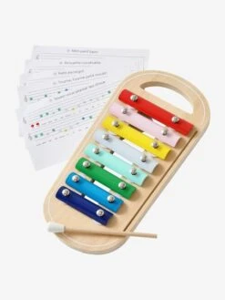 Xylophone Avec Partitions En Bois FSC® Multicolore - Vertbaudet
